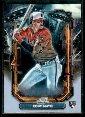 2025 Topps Chrome Cosmic Coby Mayo #ET-27 Extraterrestrial Talent Orioles