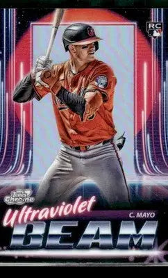 2025 Topps Chrome Cosmic Coby Mayo #UB-3 Ultraviolet Beam Baltimore Orioles