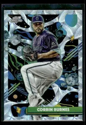 2025 Topps Chrome Cosmic Corbin Burnes #190 Nucleus Refractor Diamondbacks