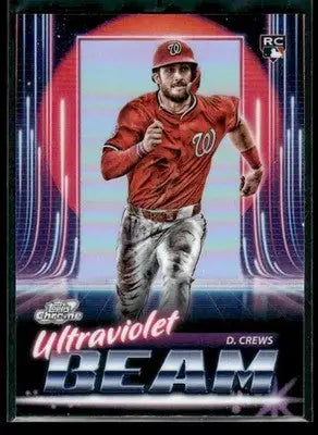 2025 Topps Chrome Cosmic Dylan Crews #UB-2 Ultraviolet Beam Washington Nationals