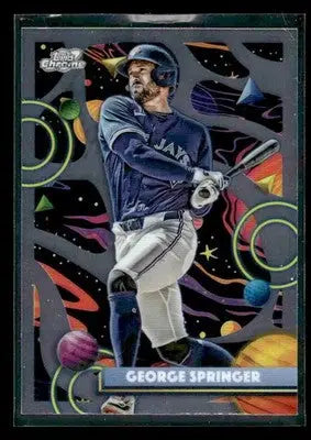 2025 Topps Chrome Cosmic George Springer #85 Toronto Blue Jays