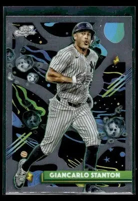 2025 Topps Chrome Cosmic Giancarlo Stanton #27 New York Yankees