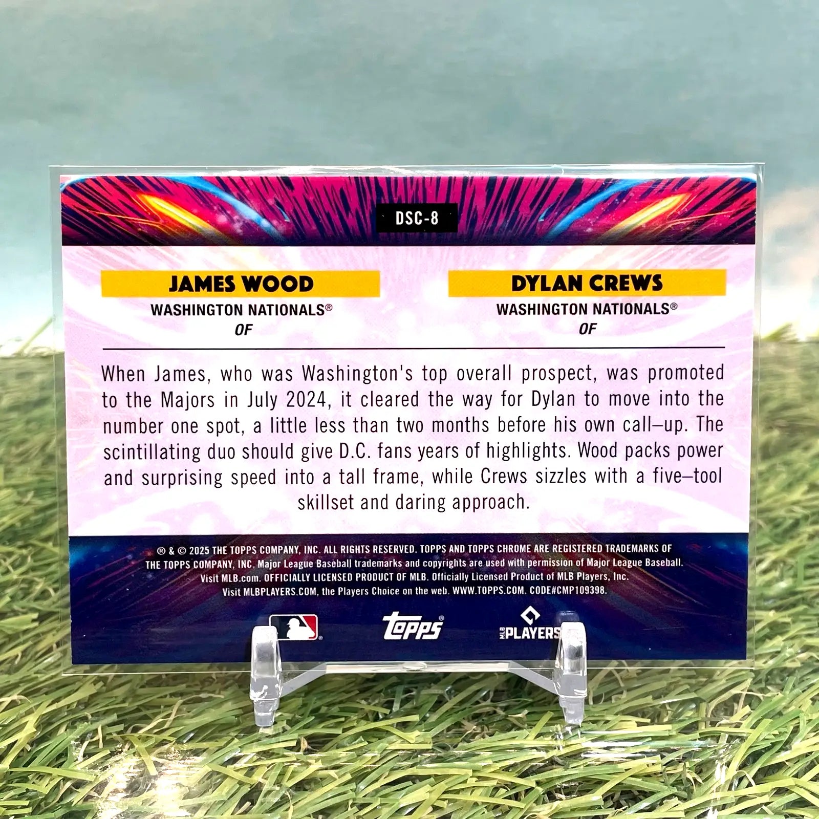 2025 Topps Chrome Cosmic James Wood Dylan Crews Star Clusters Refractor #DSC-8 - Baseball Card Single