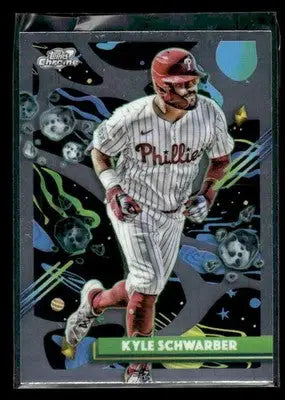 2025 Topps Chrome Cosmic Kyle Schwarber #13 Philadelphia Phillies