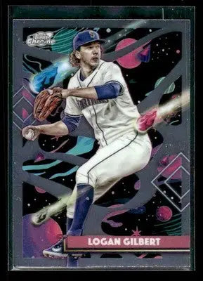 2025 Topps Chrome Cosmic Logan Gilbert #34 Seattle Mariners