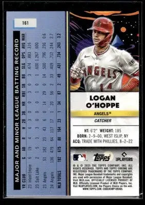 2025 Topps Chrome Cosmic Logan O’Hoppe #161 Los Angeles Angels