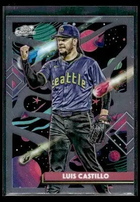 2025 Topps Chrome Cosmic Luis Castillo #121 Seattle Mariners