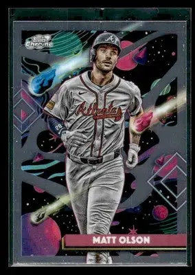 2025 Topps Chrome Cosmic Matt Olson #138 Atlanta Braves