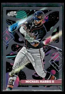 2025 Topps Chrome Cosmic Michael Harris II #146 Atlanta Braves