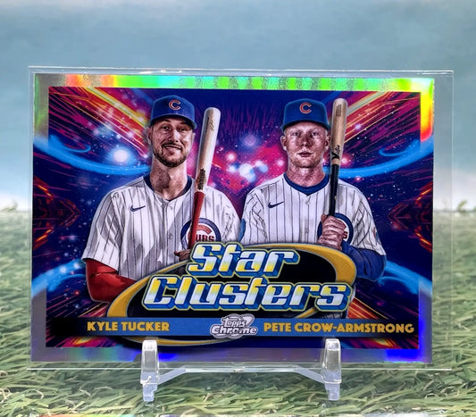 2025 Topps Chrome Cosmic Star Clusters Crow-Armstrong / Tucker #DSC-7 Cubs - Baseball Card Single