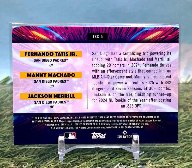 2025 Topps Chrome Cosmic Tatis/Machado/Merrill Star Clusters SAN DIEGO PADRES - Baseball Card Single