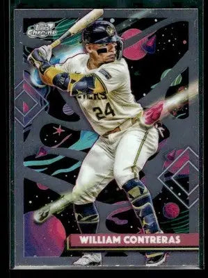 2025 Topps Chrome Cosmic William Contreras #171 Milwaukee Brewers