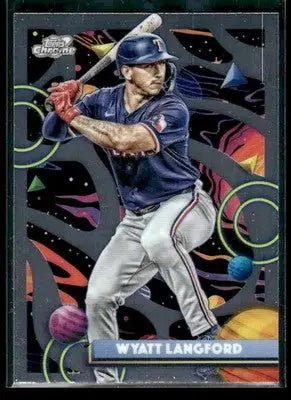 2025 Topps Chrome Cosmic Wyatt Langford #189 Texas Rangers