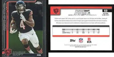 2025 Topps Chrome D’ANDRE SWIFT #53 Chicago Bears - Football Card Single