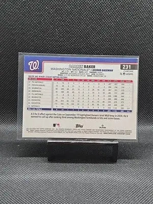 2025 Topps Chrome - Darren Baker #231 Prism Refractor (RC) - Baseball Card Single