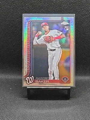 2025 Topps Chrome - Darren Baker #231 Prism Refractor (RC) - Baseball Card Single