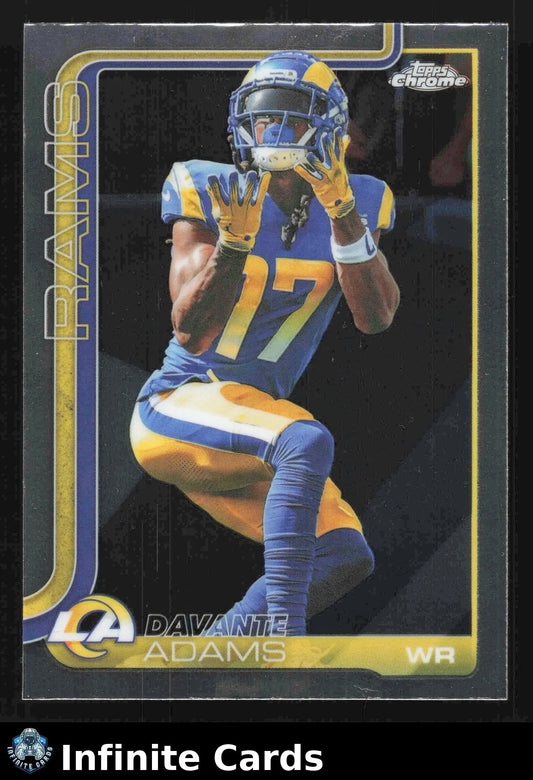 2025 Topps Chrome DAVANTE ADAMS #165 Los Angeles Rams - Football Card Single