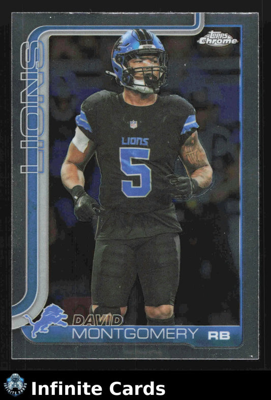 2025 Topps Chrome DAVID MONTGOMERY #103 Detroit Lions - Football Card Single