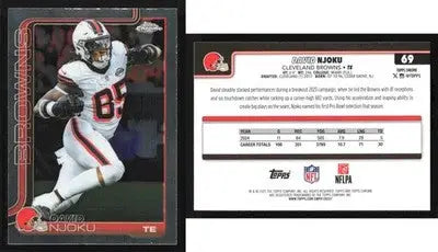 2025 Topps Chrome DAVID NJOKU #69 Cleveland Browns - Football Card Single