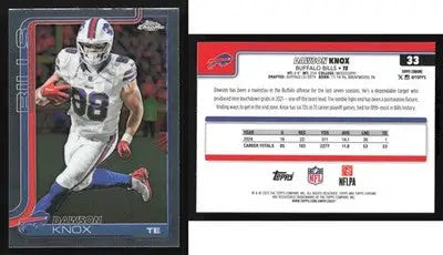 2025 Topps Chrome DAWSON KNOX #33 Buffalo Bills - Football Card Single