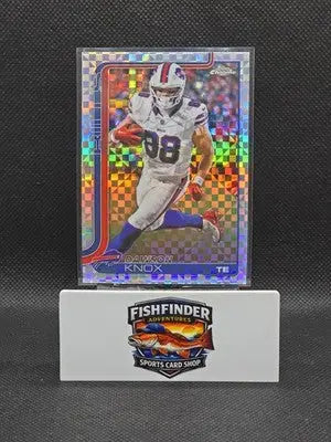 2025 Topps Chrome - Dawson Knox #33 X-Fractor - Football Card Single