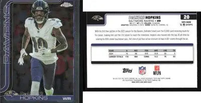 2025 Topps Chrome DEANDRE HOPKINS #20 [Base] Baltimore Ravens - Football Card Single