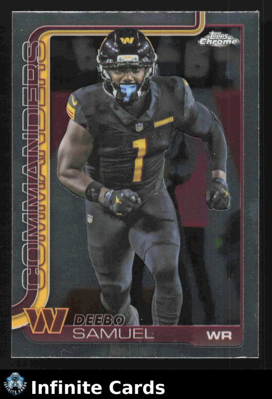 2025 Topps Chrome DEEBO SAMUEL #294 Chrome Washington Commanders - Football Card Single