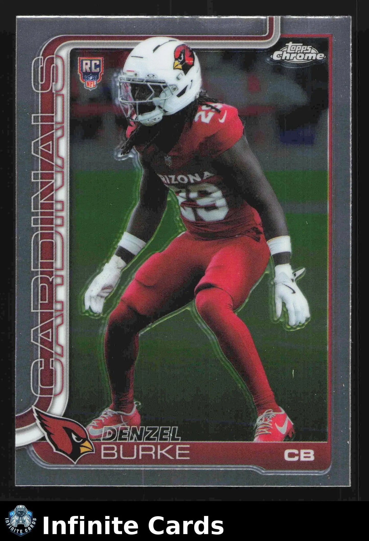 2025 Topps Chrome DENZEL BURKE #368 Arizona Cardinals RC - Football Card Single
