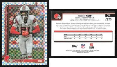 2025 Topps Chrome DENZEL WARD #74 X-Fractor Cleveland Browns - Football Card Single