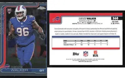 2025 Topps Chrome DEONE WALKER #360 Buffalo Bills RC - Football Card Single