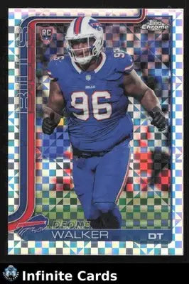 2025 Topps Chrome DEONE WALKER X-Fractor #360 Buffalo Bills RC - Football Card Single