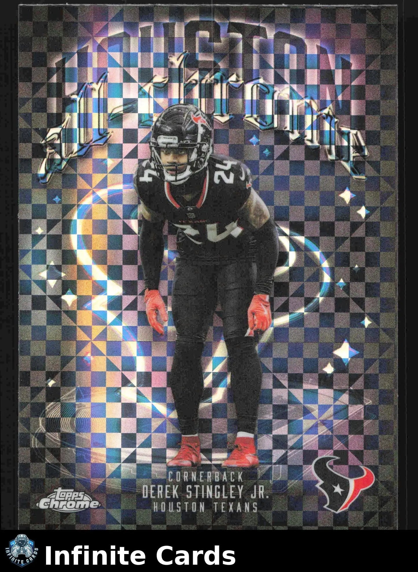 2025 Topps Chrome DEREK STINGLEY JR. #ACT-19 All-Chrome X-Fractor Houston Texans - Football Card Single