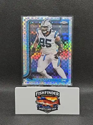 2025 Topps Chrome - Derrick Brown #47 X-Fractor - Football Card Single