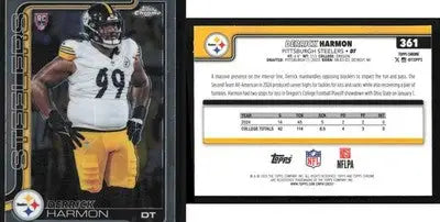 2025 Topps Chrome DERRICK HARMON #361 Chrome Pittsburgh Steelers RC - Football Card Single