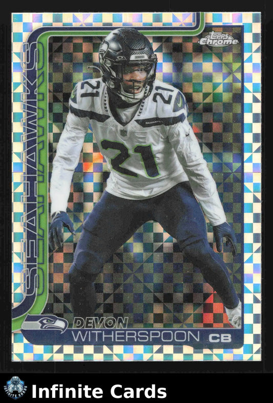 2025 Topps Chrome DEVON WITHERSPOON #277 X-Fractor Seattle Seahawks - Football Card Single