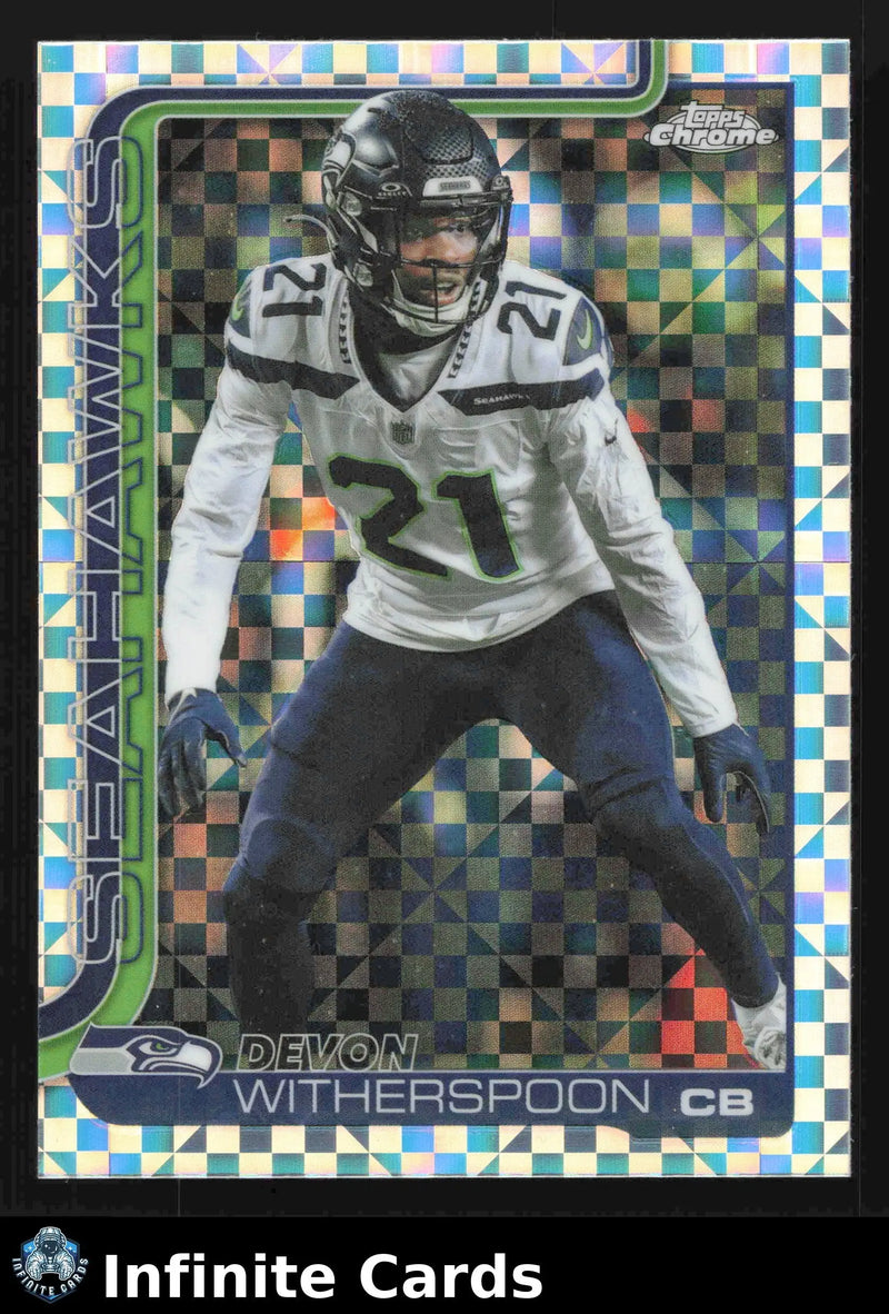 2025 Topps Chrome DEVON WITHERSPOON #277 X-Fractor Seattle Seahawks - Football Card Single
