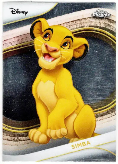 2025 Topps Chrome Disney Base Card 100 Simba - Non-Sports Card Single