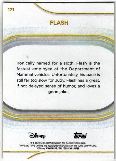 2025 Topps Chrome Disney Base Card 171 Flash - Non-Sports Card Single