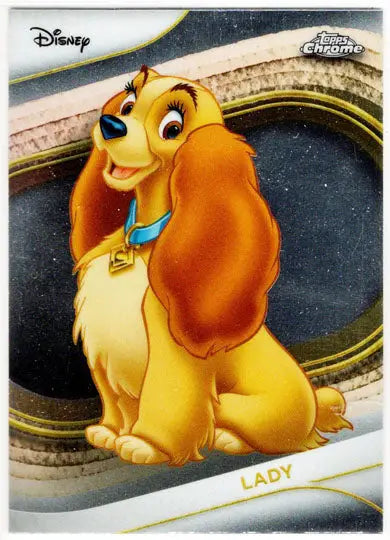 2025 Topps Chrome Disney Base Card 70 Lady - Non-Sports Card Single