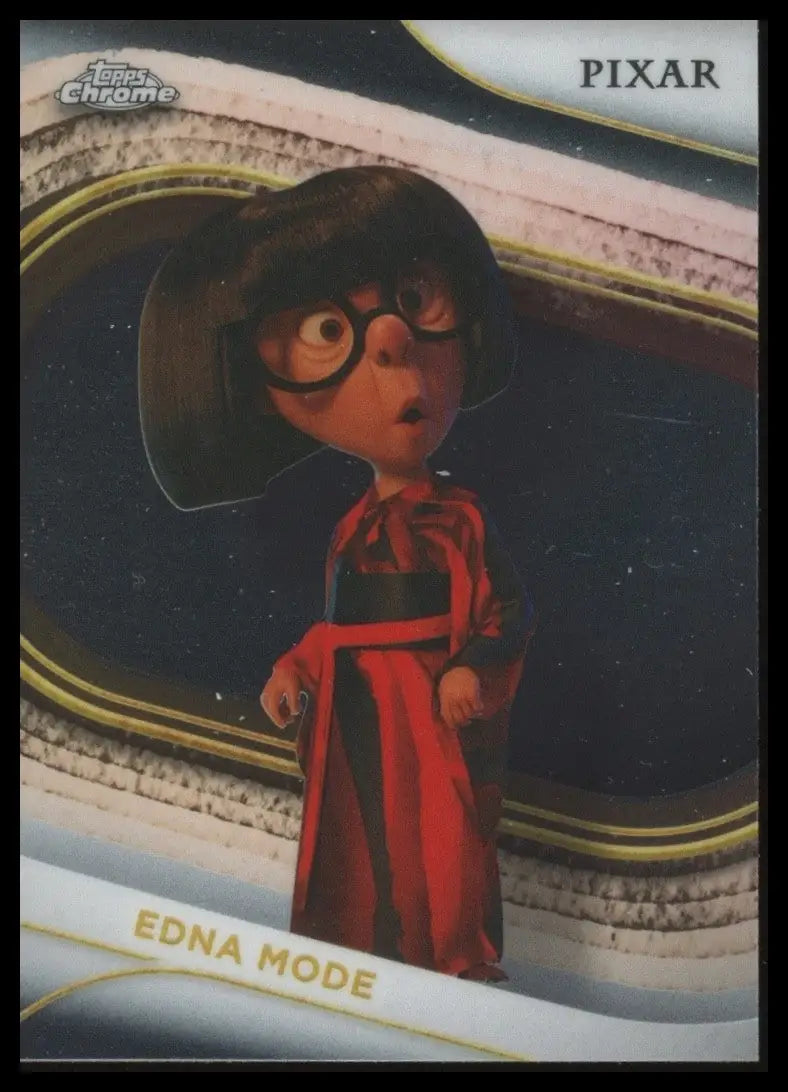 2025 Topps Chrome Disney Edna Mode #154 The Incredibles Pixar Movie Animated - Non-Sports Card Single