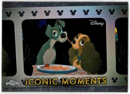 2025 Topps Chrome Disney Iconic Moments Insert Card IM-16 Bella Notte Spaghetti - Non-Sports Card Single