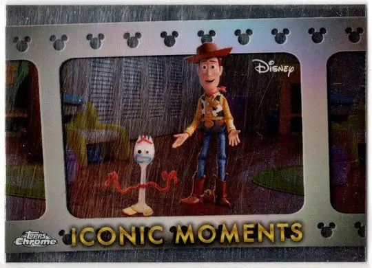 2025 Topps Chrome Disney Iconic Moments Insert Card IM-20 Woody Introduces Forky - Non-Sports Card Single
