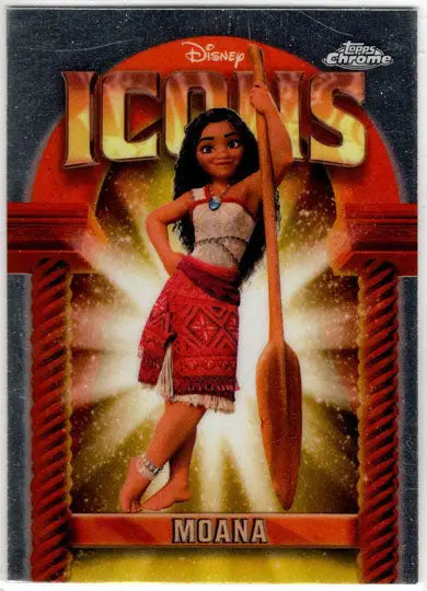 2025 Topps Chrome Disney Icons Insert Card DI-22 Moana - Non-Sports Card Single
