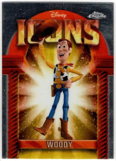2025 Topps Chrome Disney Icons Insert Card DI-25 Woody - Non-Sports Card Single