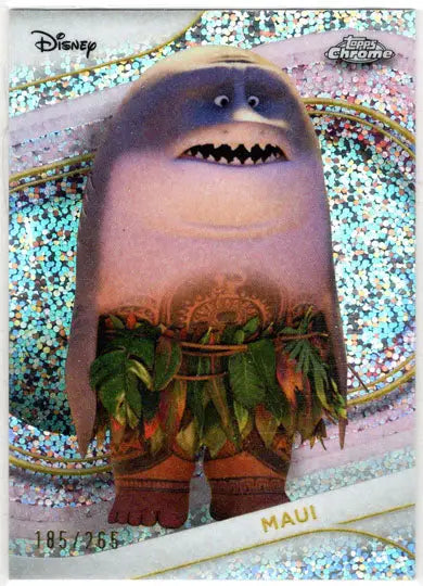 2025 Topps Chrome Disney Image Variation Speckle Refractor Card 15 Maui 185/265 - Non-Sports Card Single