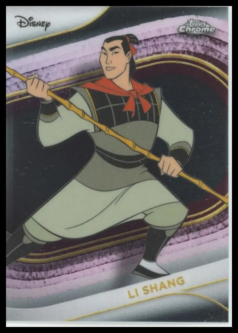 2025 Topps Chrome Disney Li Shang #41 Mulan Trading Card - Non-Sports Card Single