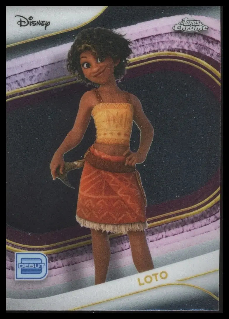 2025 Topps Chrome Disney Loto Debut #12 Moana Trading Card - Non-Sports Card Single