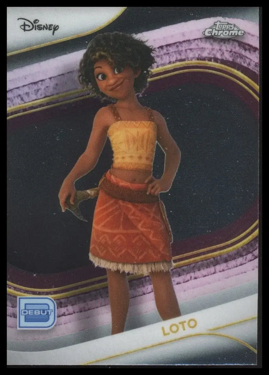 2025 Topps Chrome Disney Loto Debut #12 Moana Trading Card - Non-Sports Card Single