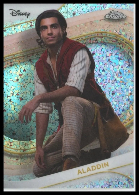 2025 Topps Chrome Disney Mini Diamond Refractor Aladdin #187 Live Action Card - Non-Sports Card Single
