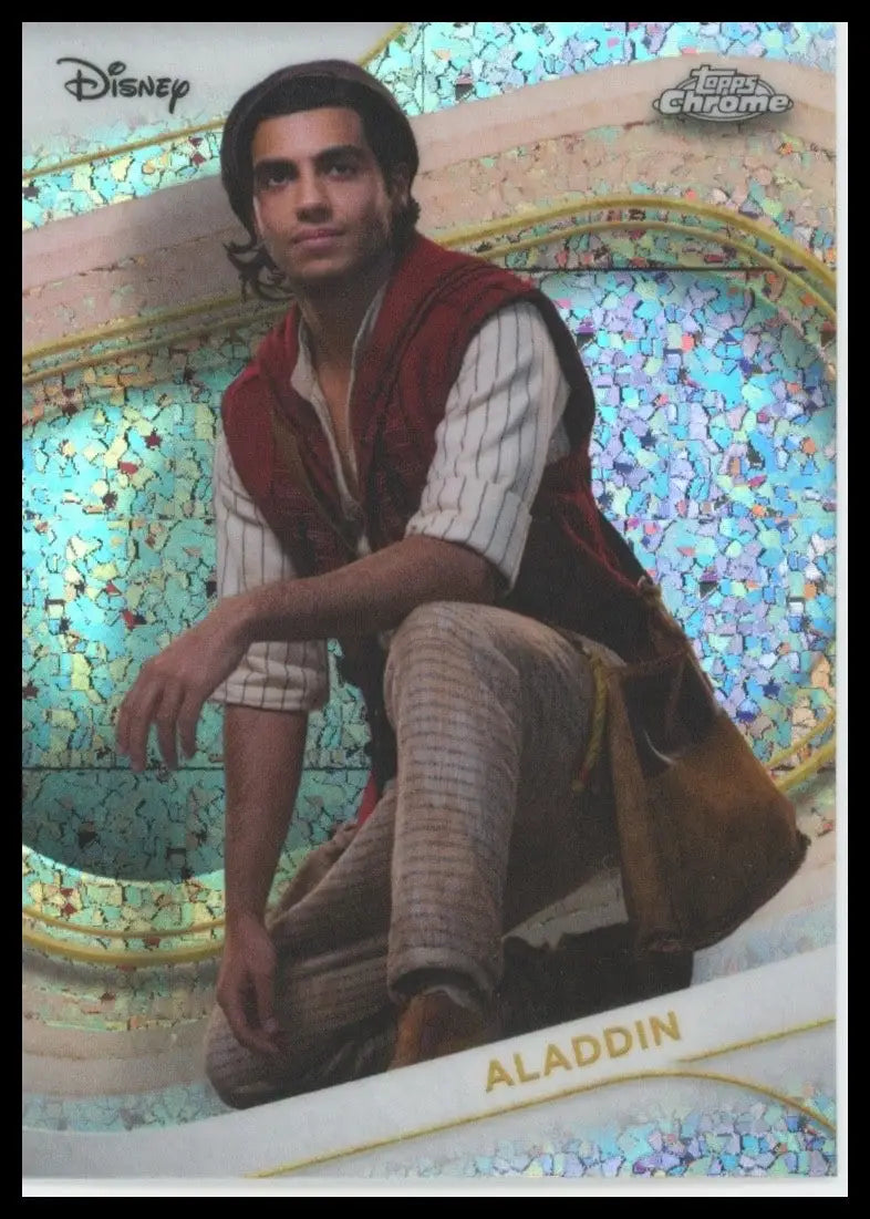 2025 Topps Chrome Disney Mini Diamond Refractor Aladdin #187 Live Action Card - Non-Sports Card Single